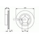 BOSCH DISQUES FREINS BOSCH 0 986 479 R29