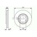 BOSCH DISQUES FREINS BOSCH 0 986 479 R38