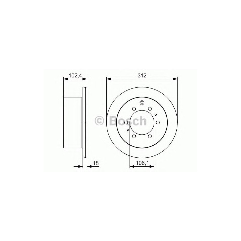 BOSCH DISQUES FREINS BOSCH 0 986 479 R57
