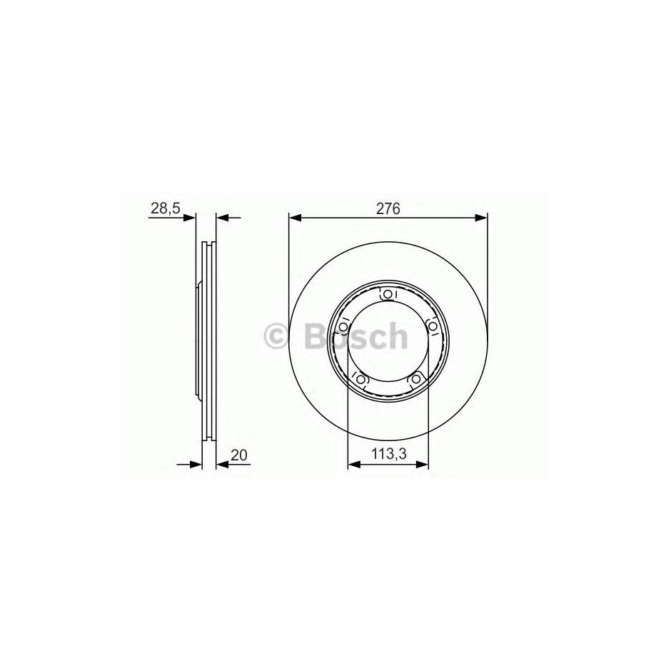 BOSCH DISQUES FREINS BOSCH 0 986 479 R59