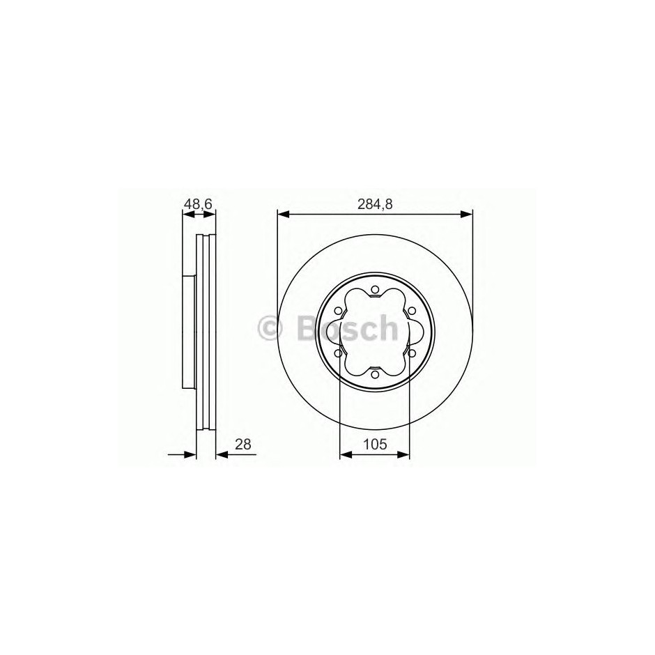 BOSCH DISQUES FREINS BOSCH 0 986 479 R60
