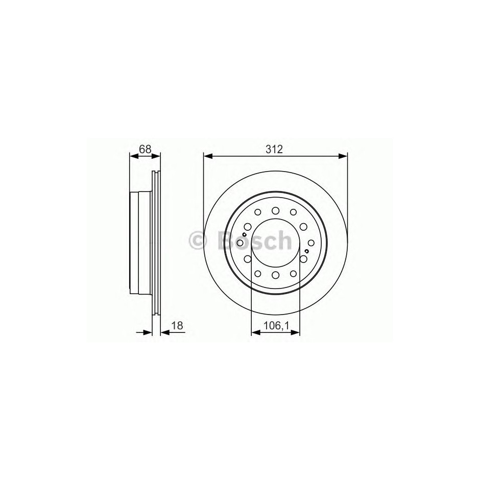 BOSCH DISQUES FREINS BOSCH 0 986 479 S36
