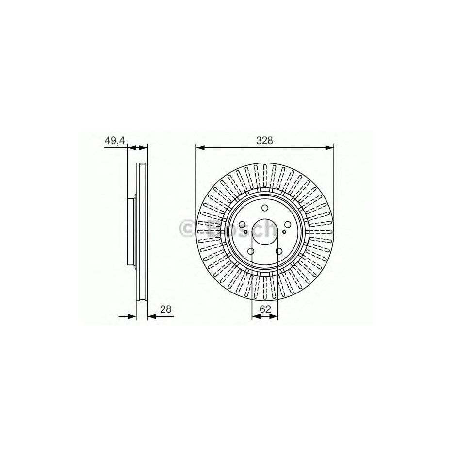 BOSCH DISQUES FREINS BOSCH 0 986 479 T00