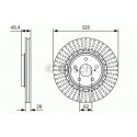 BOSCH DISQUES FREINS BOSCH 0 986 479 T00