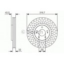 BOSCH DISQUES FREINS BOSCH 0 986 479 T01