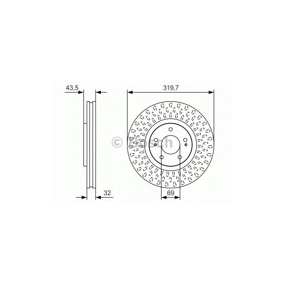 BOSCH DISQUES FREINS BOSCH 0 986 479 T01