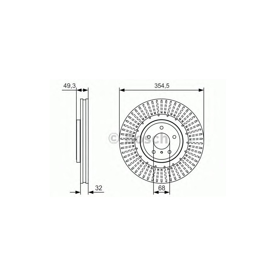 BOSCH DISQUES FREINS BOSCH 0 986 479 T02