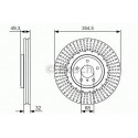 BOSCH DISQUES FREINS BOSCH 0 986 479 T02