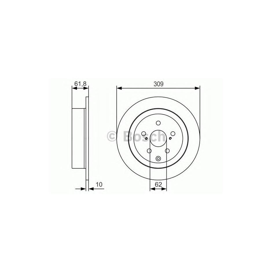 BOSCH DISQUES FREINS BOSCH 0 986 479 T04