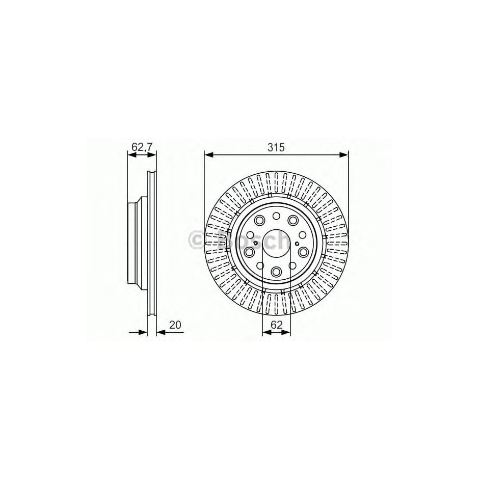 BOSCH DISQUES FREINS BOSCH 0 986 479 T06