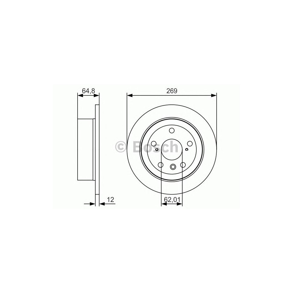 BOSCH DISQUES FREINS BOSCH 0 986 479 T13