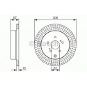 BOSCH DISQUES FREINS BOSCH 0 986 479 T16