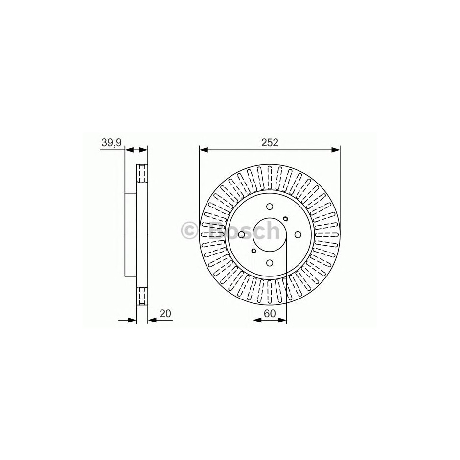 BOSCH DISQUES FREINS BOSCH 0 986 479 T19
