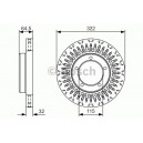 BOSCH DISQUES FREINS BOSCH 0 986 479 T27