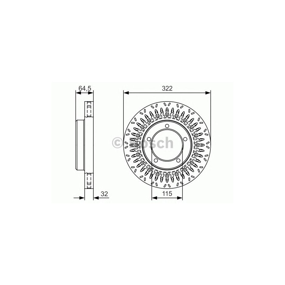 BOSCH DISQUES FREINS BOSCH 0 986 479 T27
