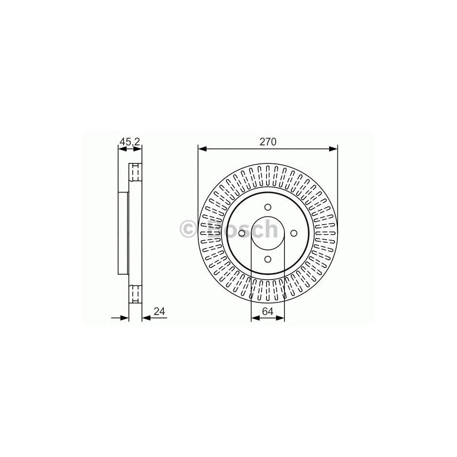 BOSCH DISQUES FREINS BOSCH 0 986 479 T28