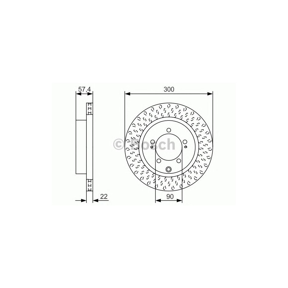 BOSCH DISQUES FREINS BOSCH 0 986 479 T33