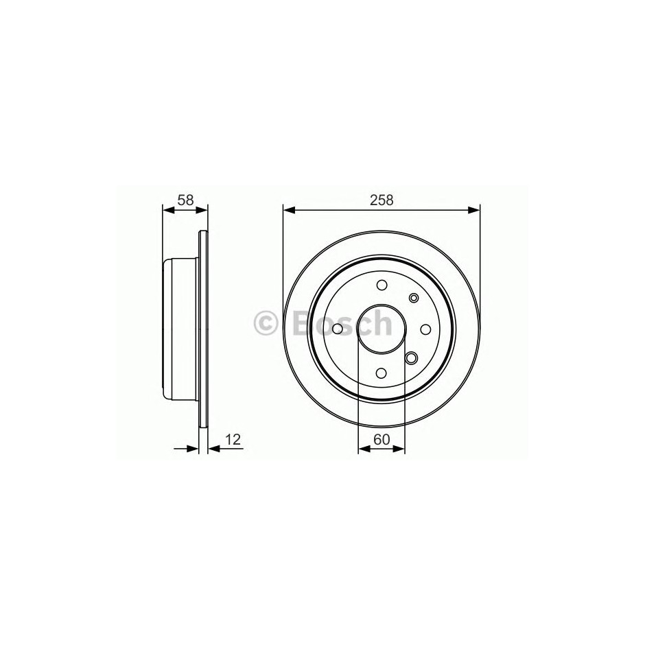 BOSCH DISQUES FREINS BOSCH 0 986 479 T52