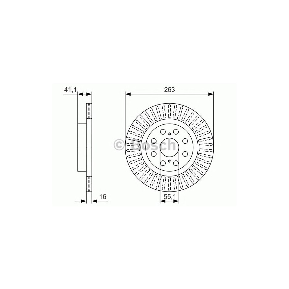 BOSCH DISQUES FREINS BOSCH 0 986 479 T57