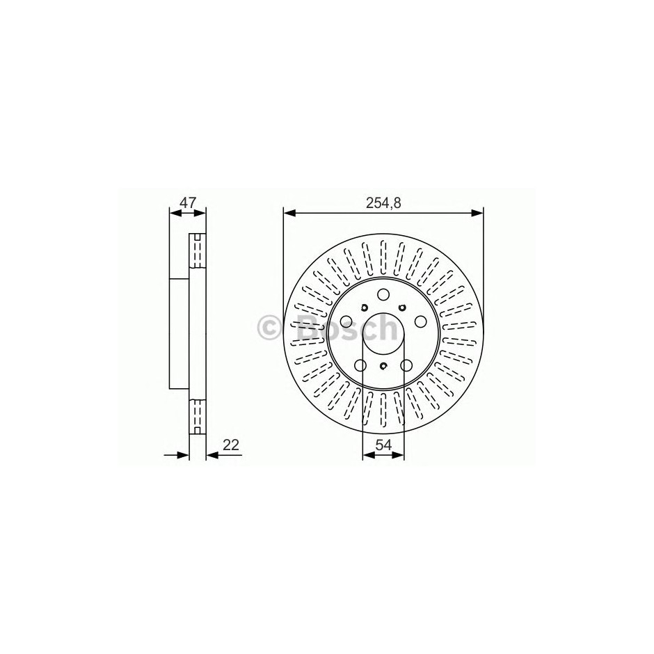 BOSCH DISQUES FREINS BOSCH 0 986 479 T65
