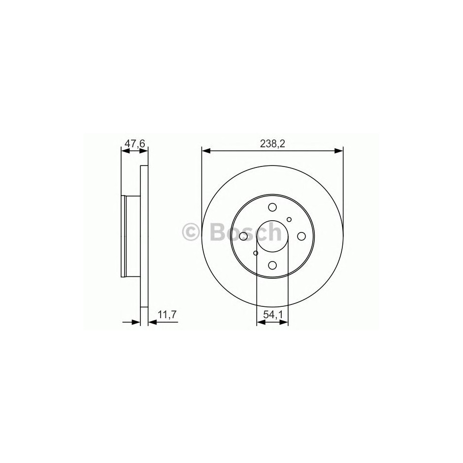 BOSCH DISQUES FREINS BOSCH 0 986 479 T68
