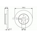 BOSCH DISQUES FREINS BOSCH 0 986 479 T68