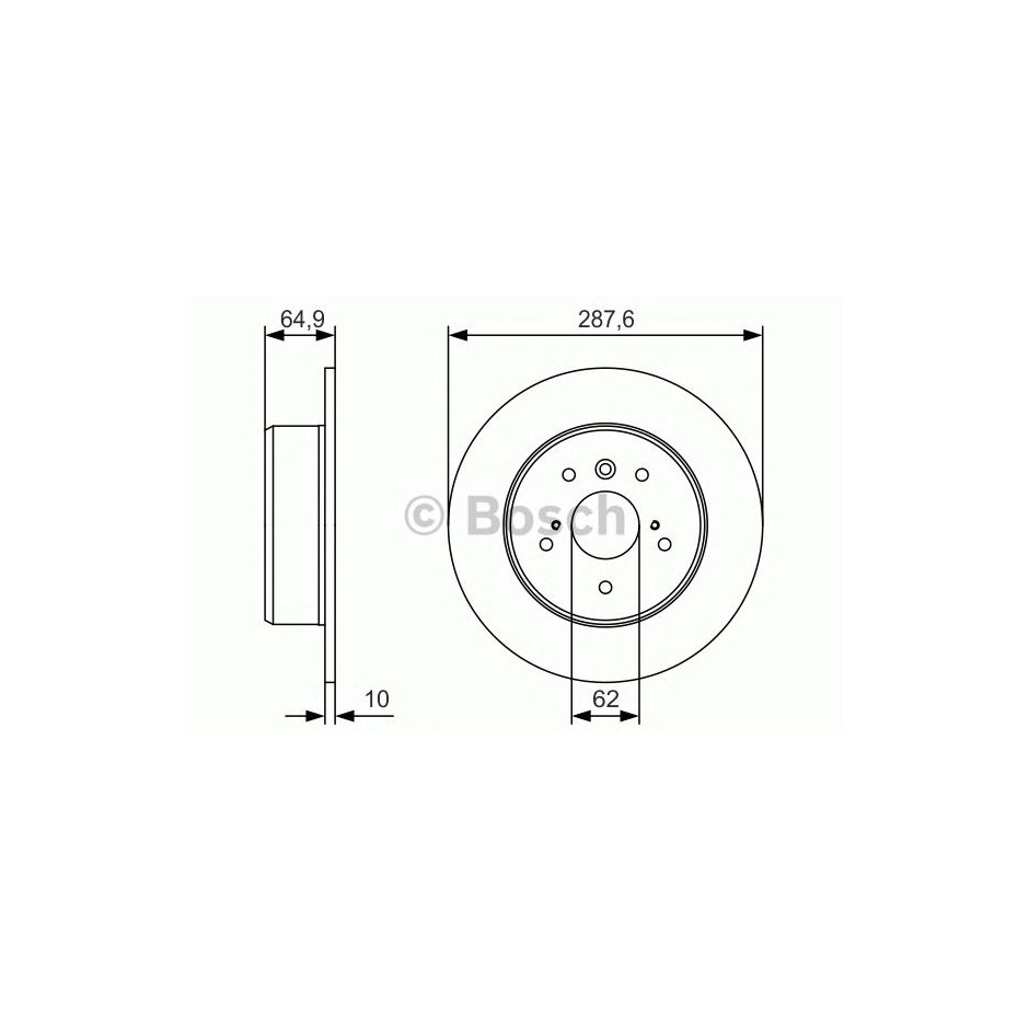 BOSCH DISQUES FREINS BOSCH 0 986 479 T69