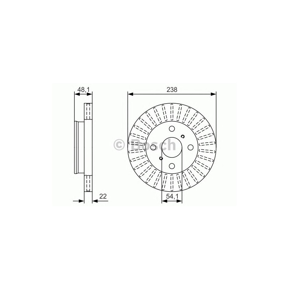 BOSCH DISQUES FREINS BOSCH 0 986 479 T71