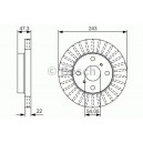 BOSCH DISQUES FREINS BOSCH 0 986 479 T72