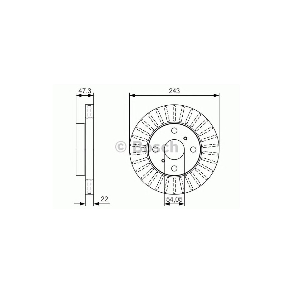 BOSCH DISQUES FREINS BOSCH 0 986 479 T72