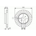 BOSCH DISQUES FREINS BOSCH 0 986 479 T72