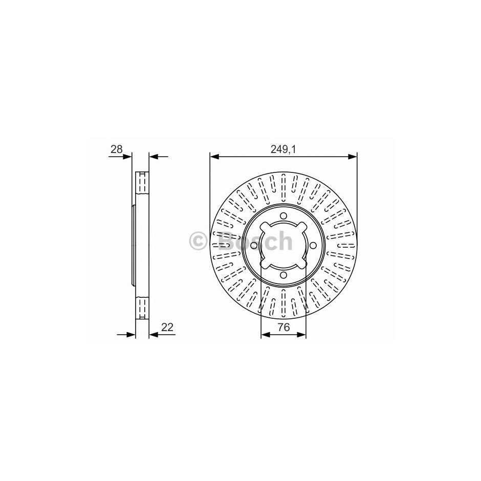 DISQUE DE FREIN BOSCH 0 986 479 T73