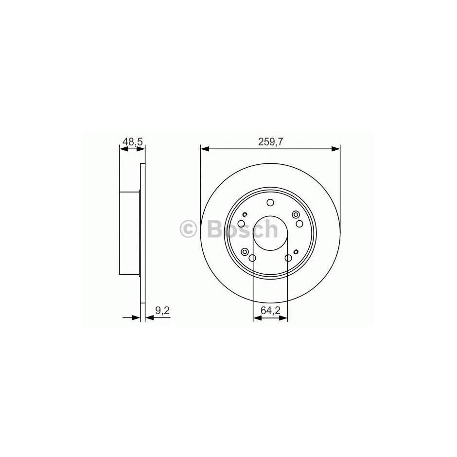 BOSCH DISQUES FREINS BOSCH 0 986 479 T81