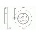 BOSCH DISQUES FREINS BOSCH 0 986 479 T81