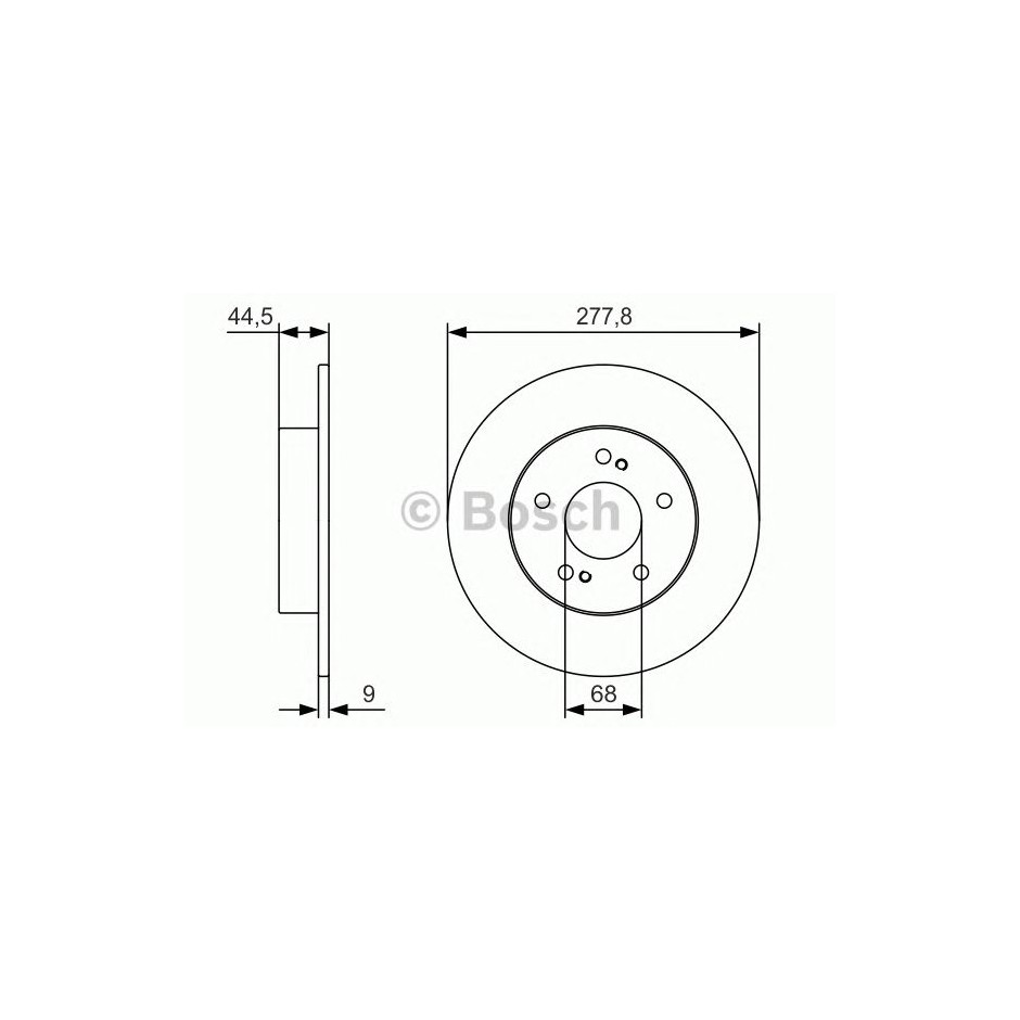 BOSCH DISQUES FREINS BOSCH 0 986 479 T86
