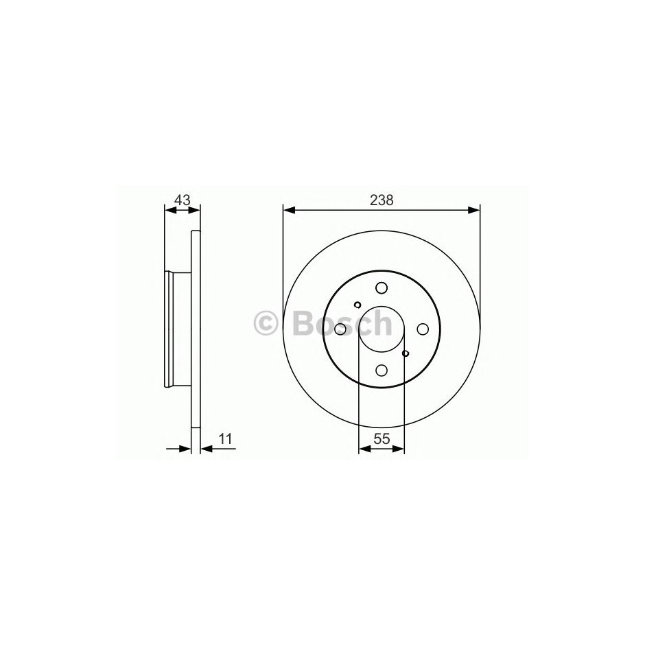 BOSCH DISQUES FREINS BOSCH 0 986 479 T87
