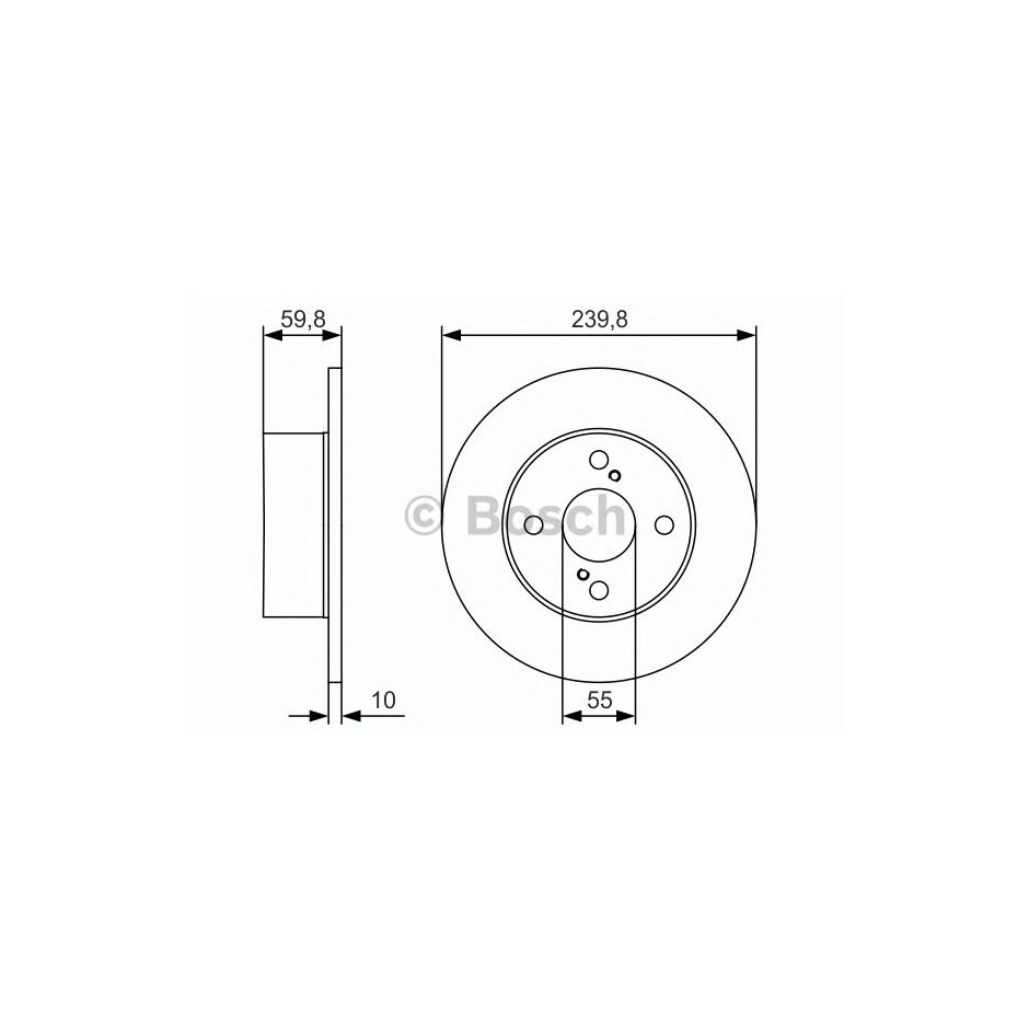 BOSCH DISQUES FREINS BOSCH 0 986 479 T96