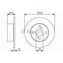 BOSCH DISQUES FREINS BOSCH 0 986 479 T96