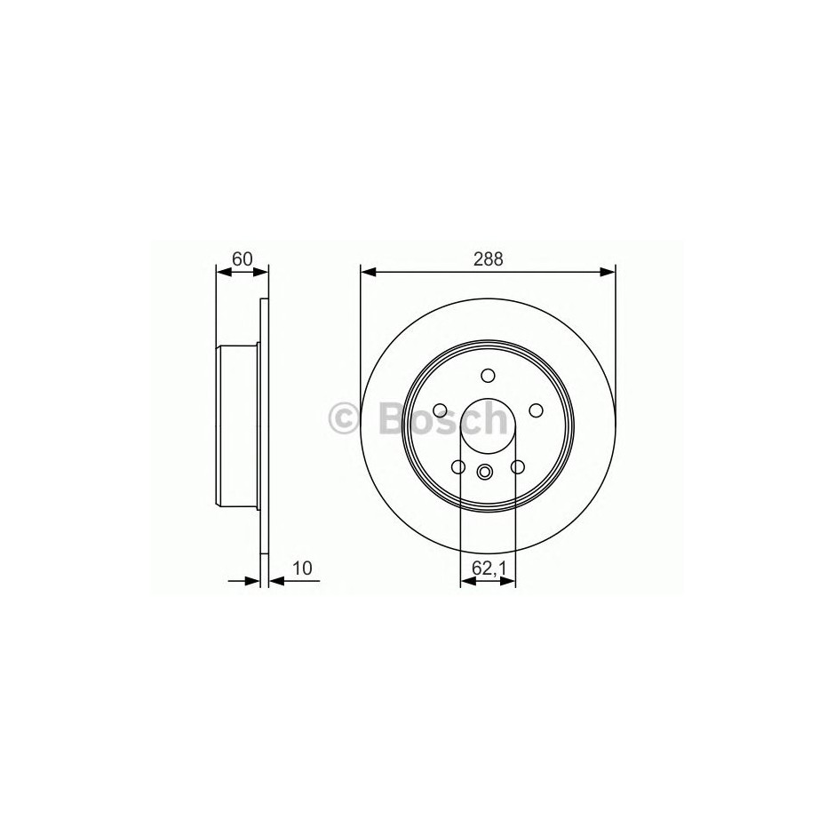 BOSCH DISQUES FREINS BOSCH 0 986 479 T97