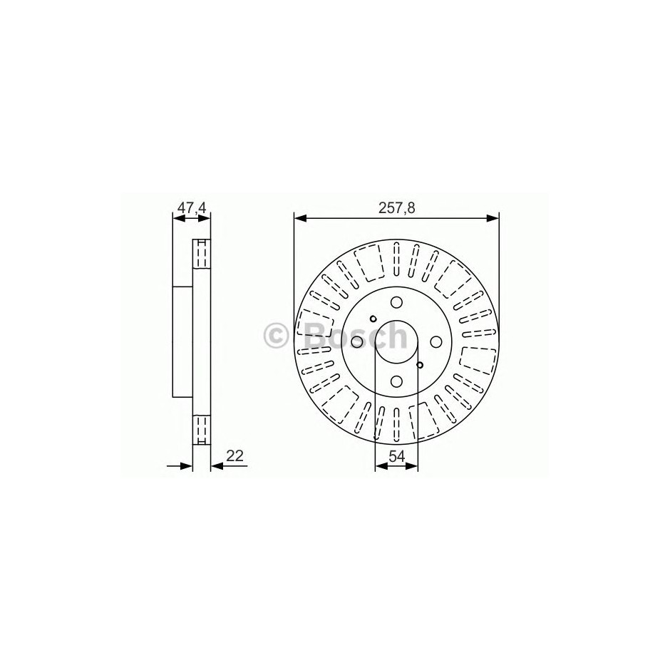 BOSCH DISQUES FREINS BOSCH 0 986 479 T98