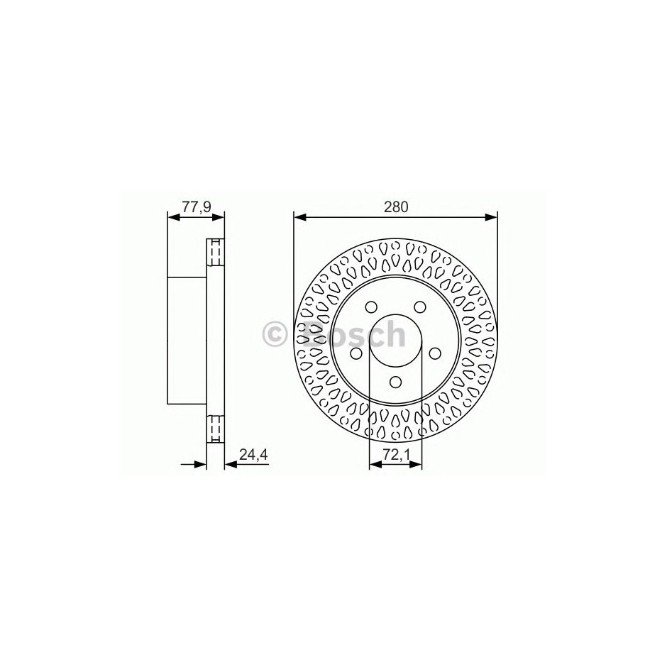 BOSCH DISQUES FREINS BOSCH 0 986 479 U00