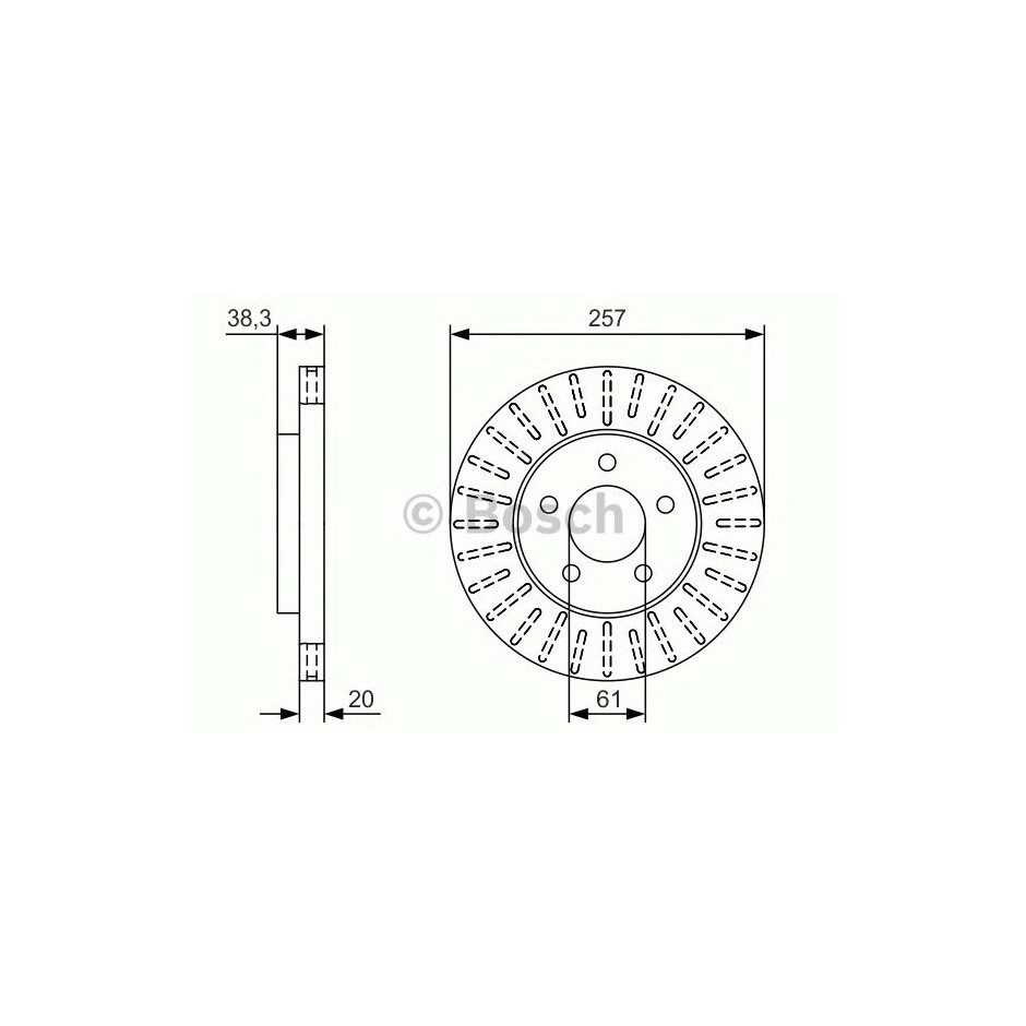 BOSCH DISQUES FREINS BOSCH 0 986 479 U01