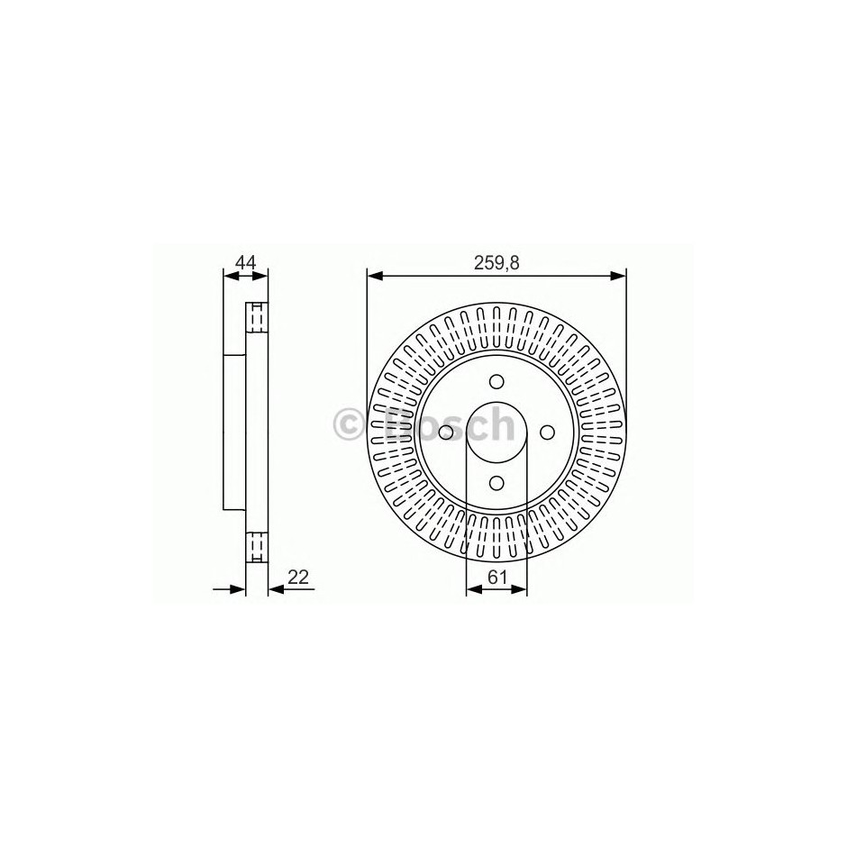 BOSCH DISQUES FREINS BOSCH 0 986 479 U02