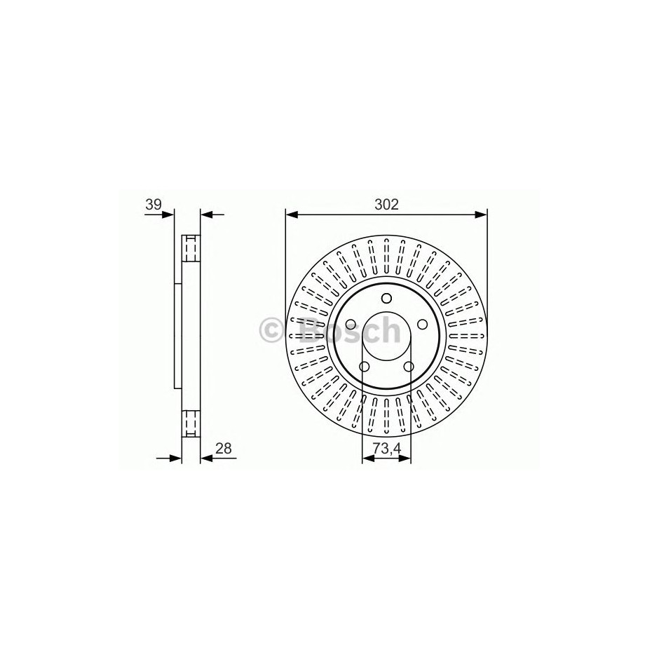 BOSCH DISQUES FREINS BOSCH 0 986 479 U03