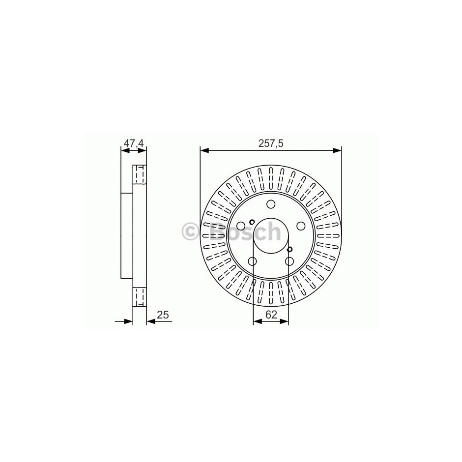 BOSCH DISQUES FREINS BOSCH 0 986 479 U05