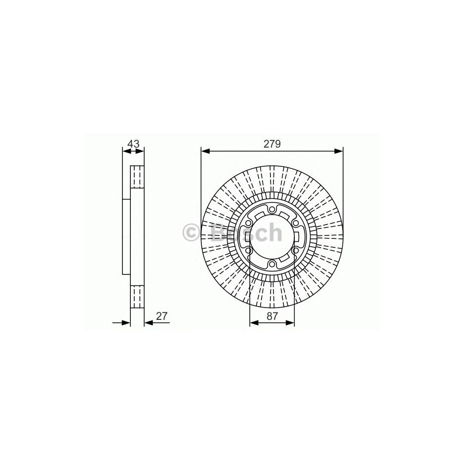 BOSCH DISQUES FREINS BOSCH 0 986 479 U06