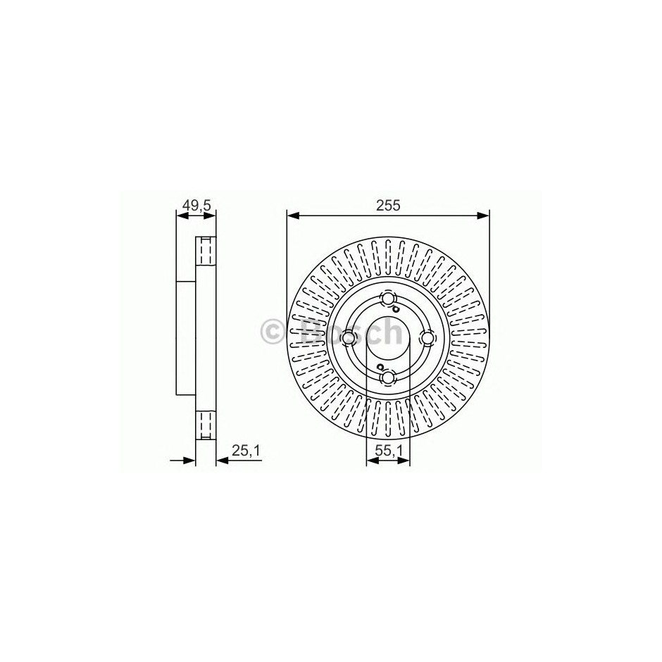 BOSCH DISQUES FREINS BOSCH 0 986 479 U14