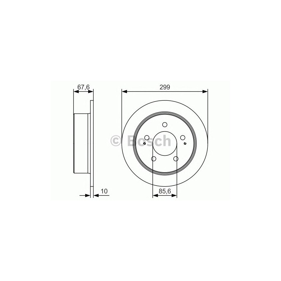 BOSCH DISQUES FREINS BOSCH 0 986 479 U21