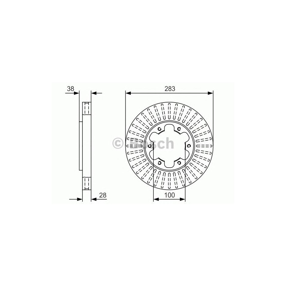 BOSCH DISQUES FREINS BOSCH 0 986 479 U27
