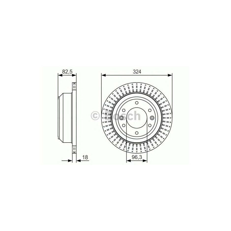 BOSCH DISQUES FREINS BOSCH 0 986 479 U29